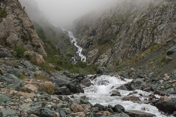 Waterfalls on Kurgak River